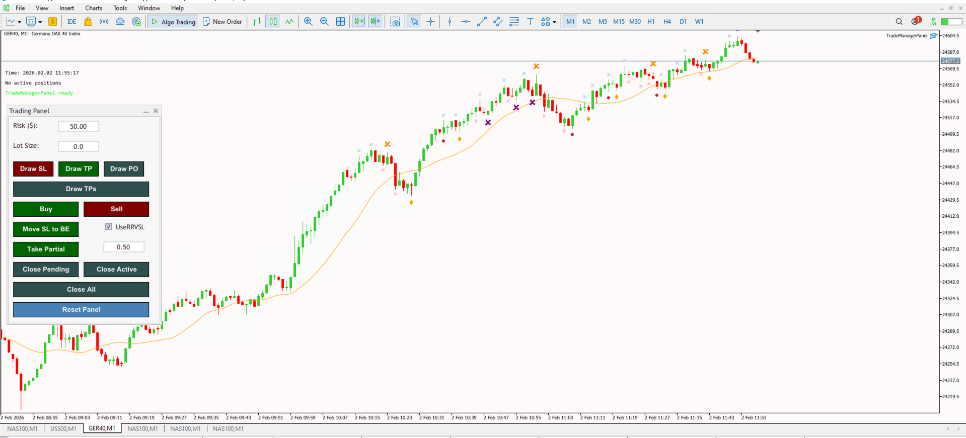 TradeManagerPanel EA